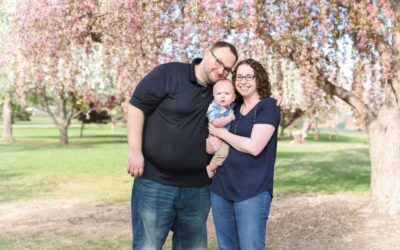 One year old with cake {denver family photographer}