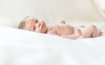 One month old newborn session